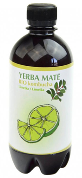 BIO kombucha Yerba maté/limetka 400 ml Stevikom